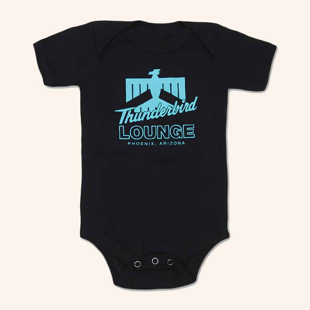 Thunderbird Lounge Merch Thunderbird Lounge Logo Baby Onesie Gifts For New Mom