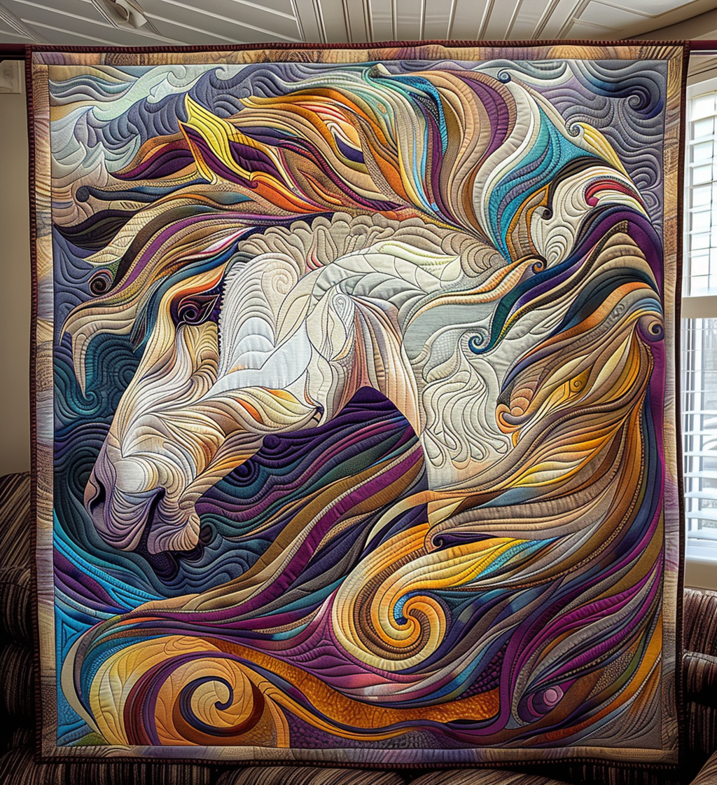 Thunderhoof Beauty Quilted Blanket Luxury Gifts For Horse Lovers