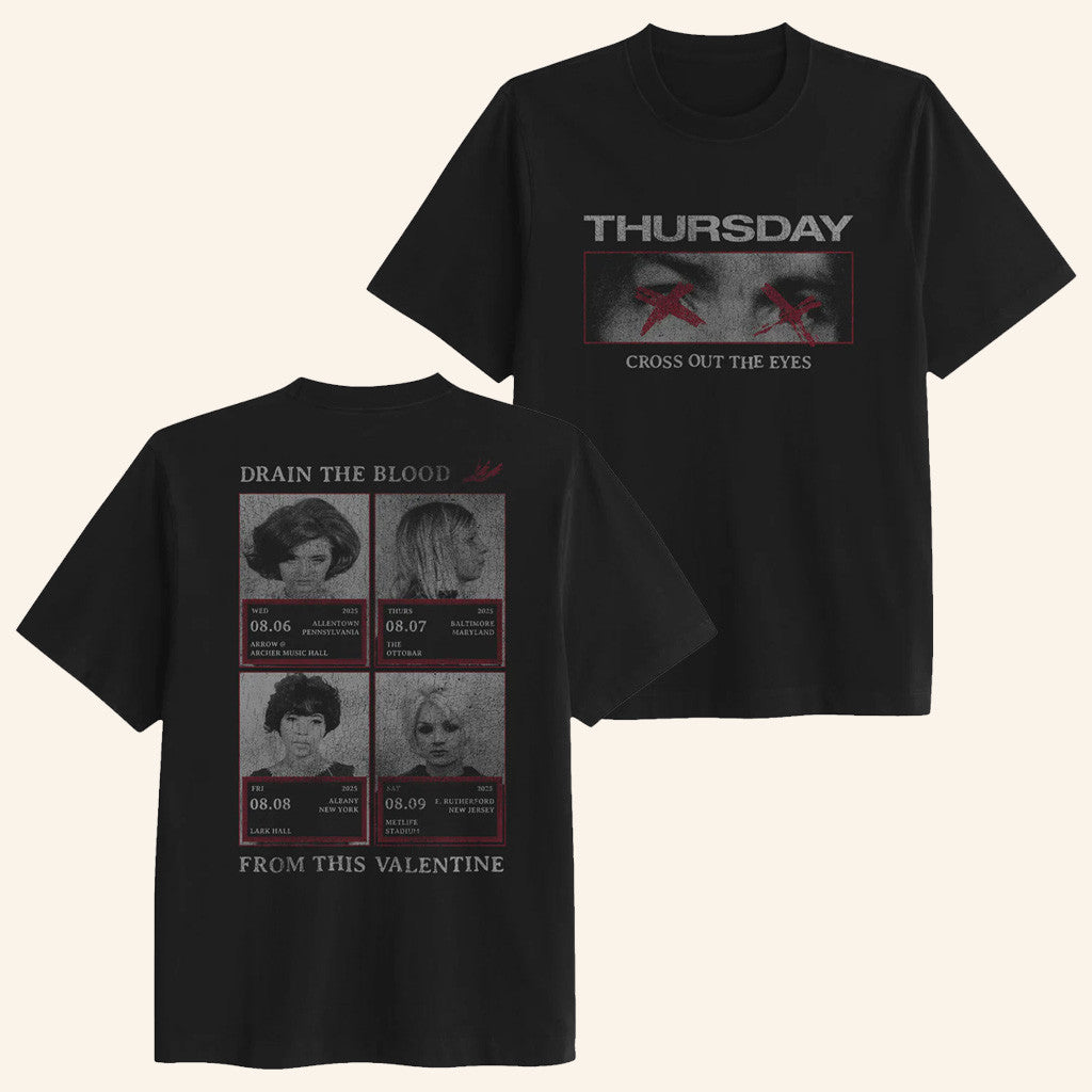 Thursday Merch Cross Out The Eyes T-Shirt Gifts For Father