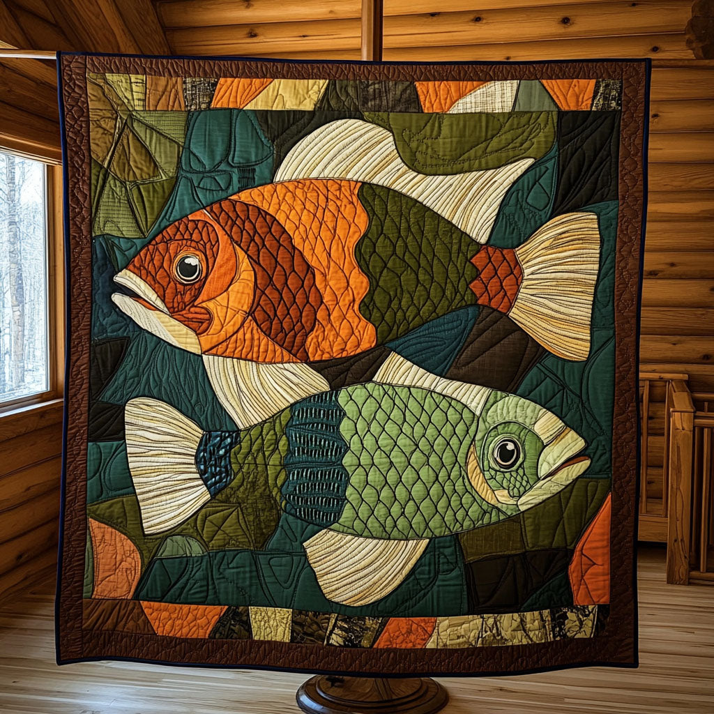 Tidal Motion Quilted Blanket Best Throw Blanket Fishing Christmas Gifts