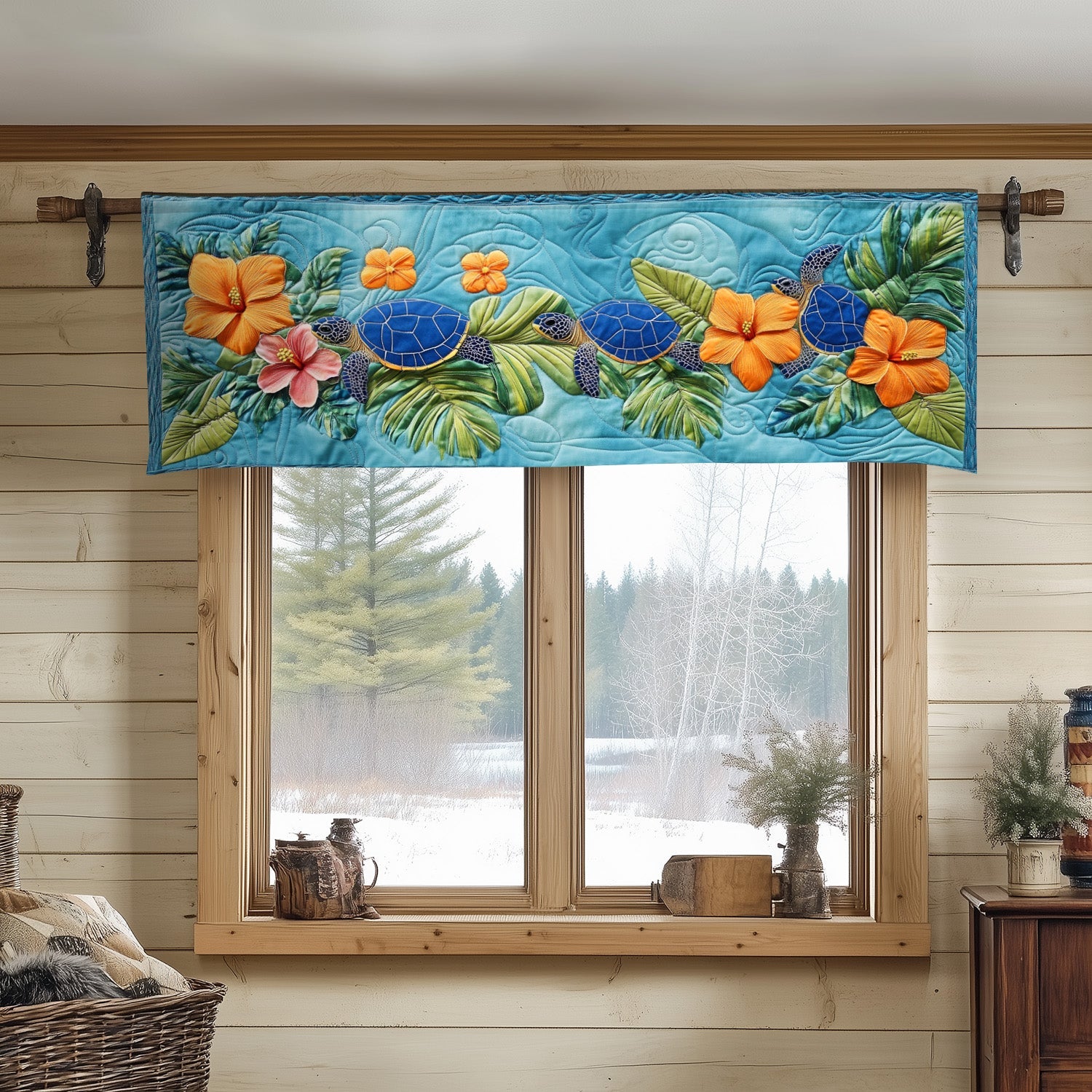 Tidepool Harmony Quilted Valance Handmade Quilted Valance Best Gifts For New Moms