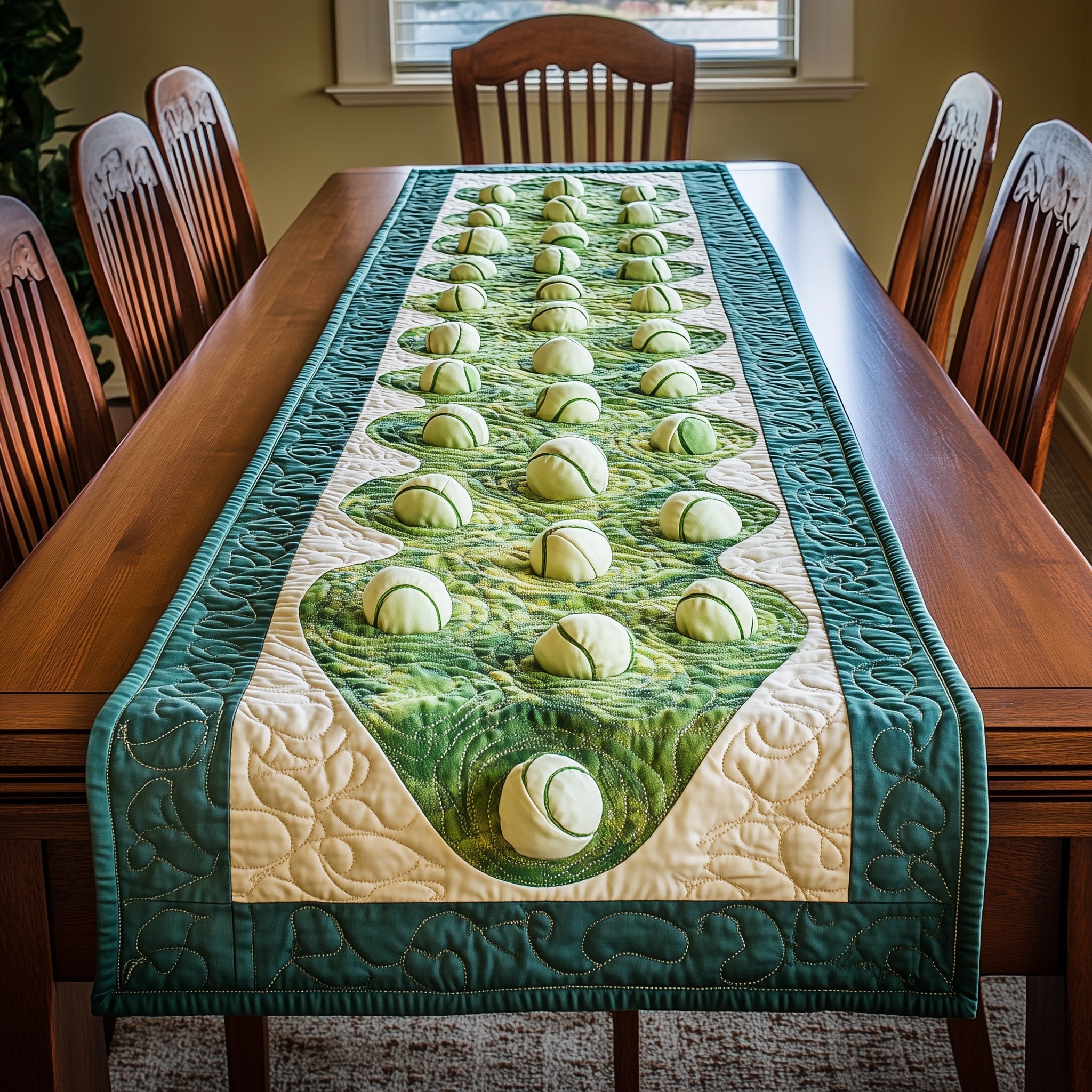 Tiebreak Quilted Table Runner Christmas Table Runner