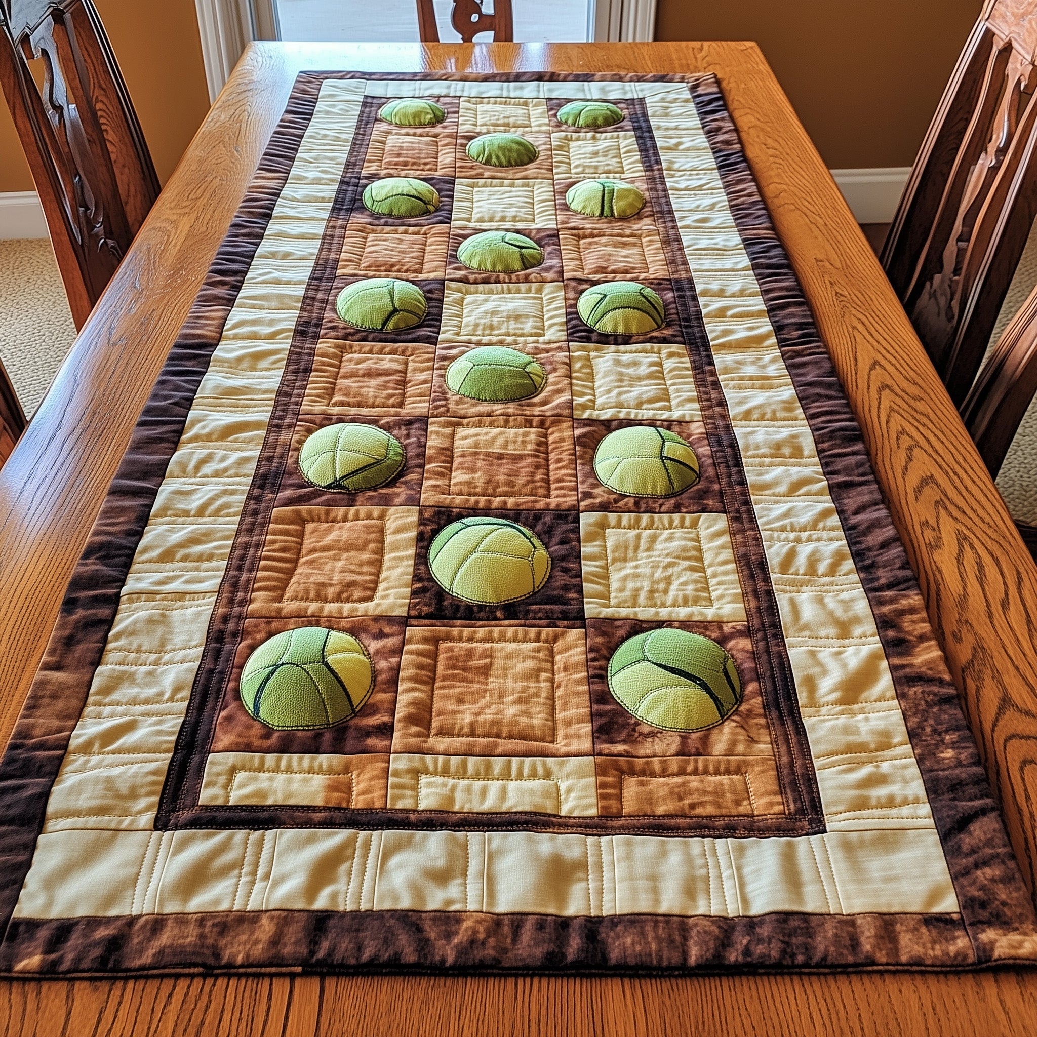 Tiebreak Quilted Table Runner Table Runner for Christmas Decor