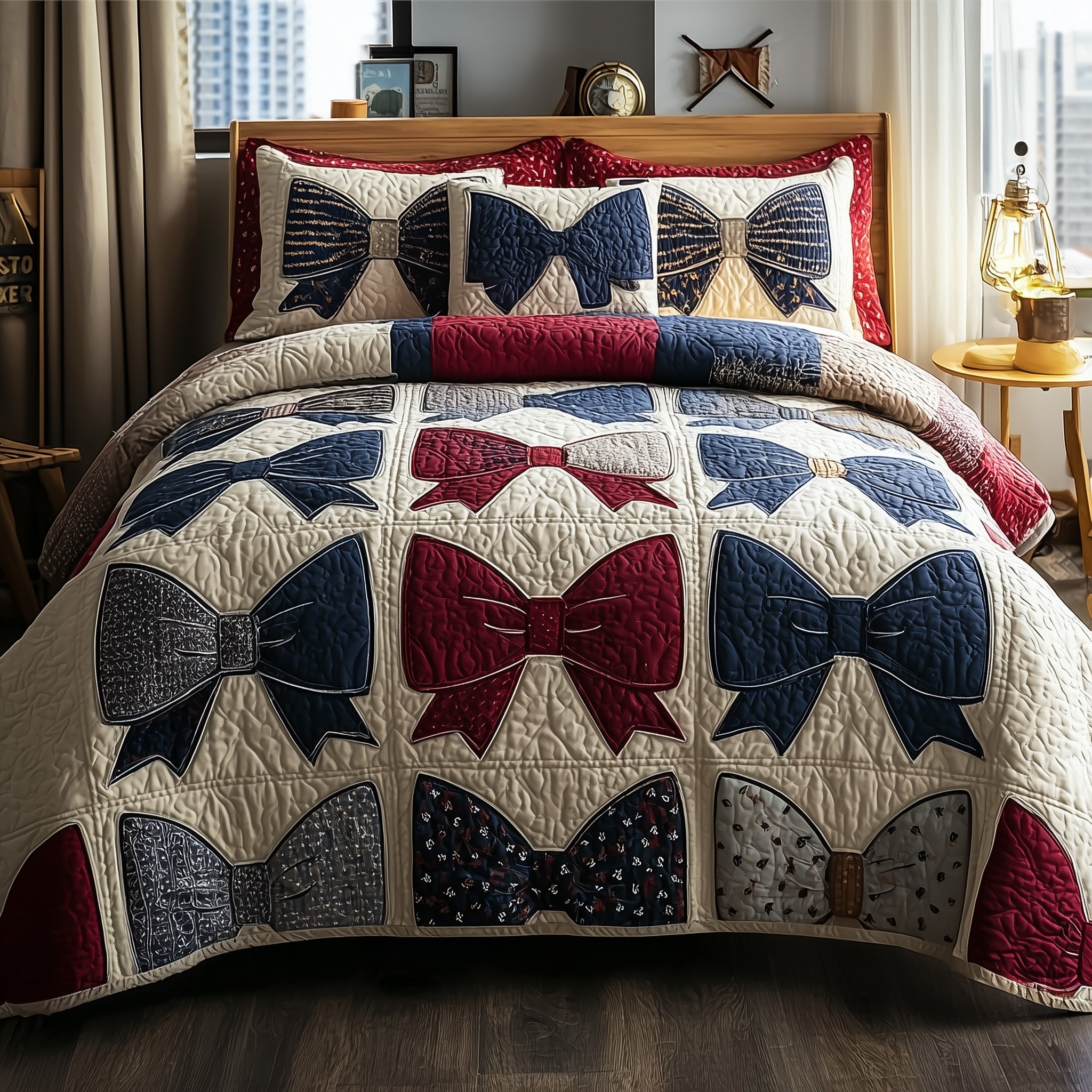 Tied With Love Quilted Bedding Set Soft & Smooth