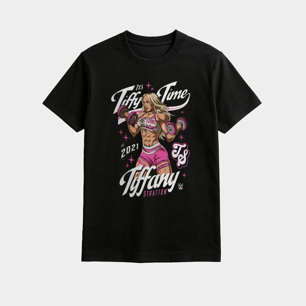 Tiffany Stratton Tiffy Time Est 2021 Shirt Tiffany Stratton Merch Gifts For WWE Fans-1