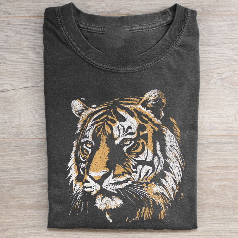 Tiger Face T-Shirt Tiger Graphic Animal Apparel Gifts For Her