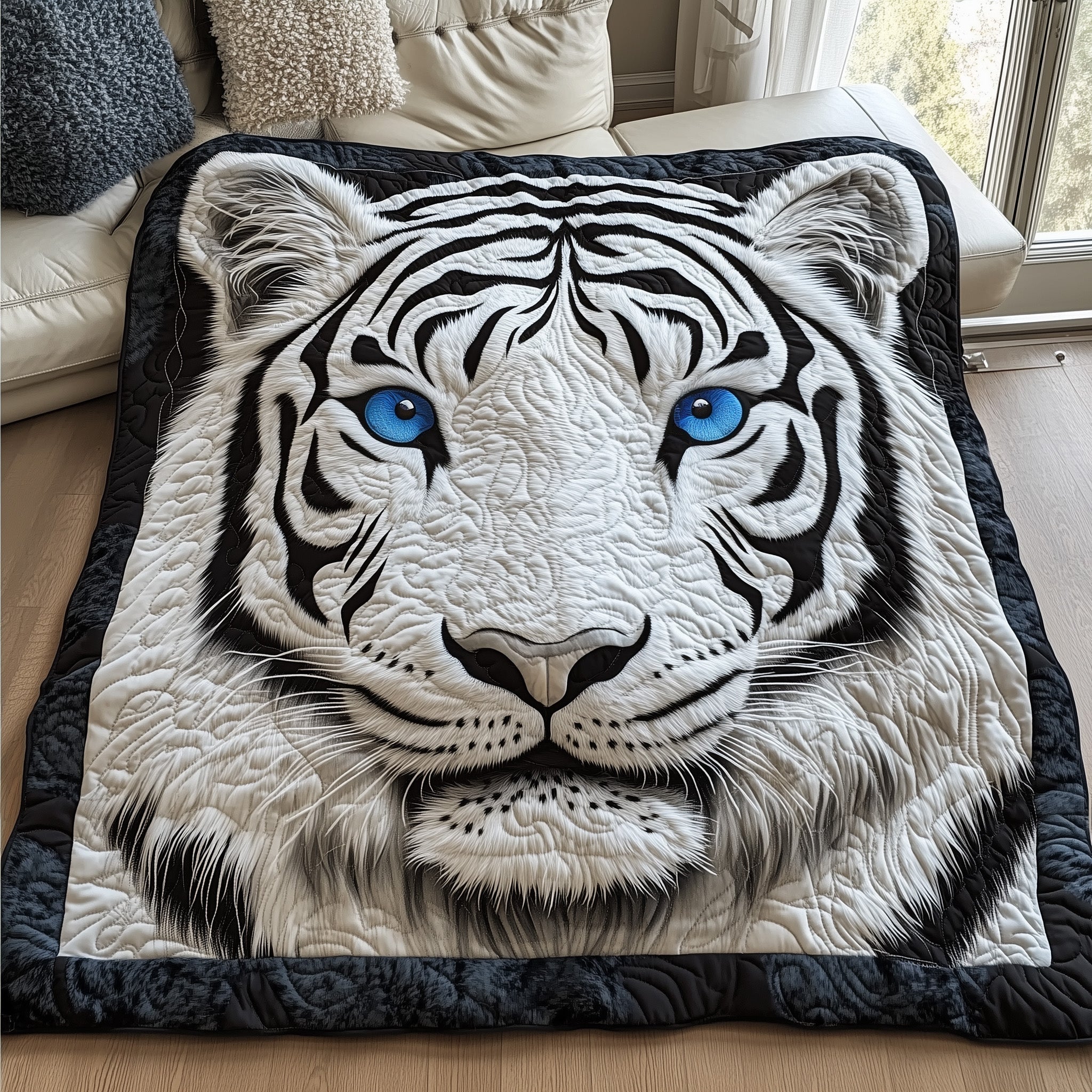 Tiger Quilted Blanket Nice Throw BlanketBest Christmas Presents For Men 2025