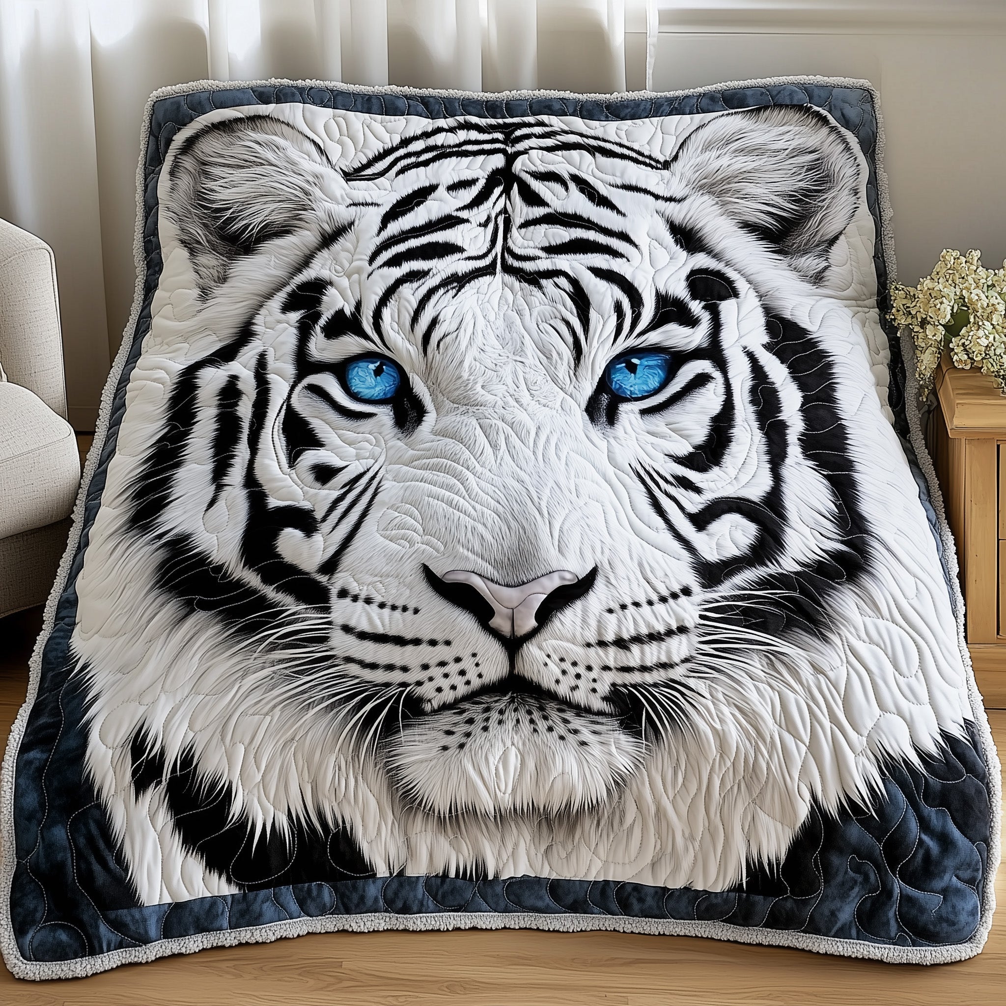 Tiger Quilted Blanket Nice Throw BlanketBest Womens Xmas Gifts 2025