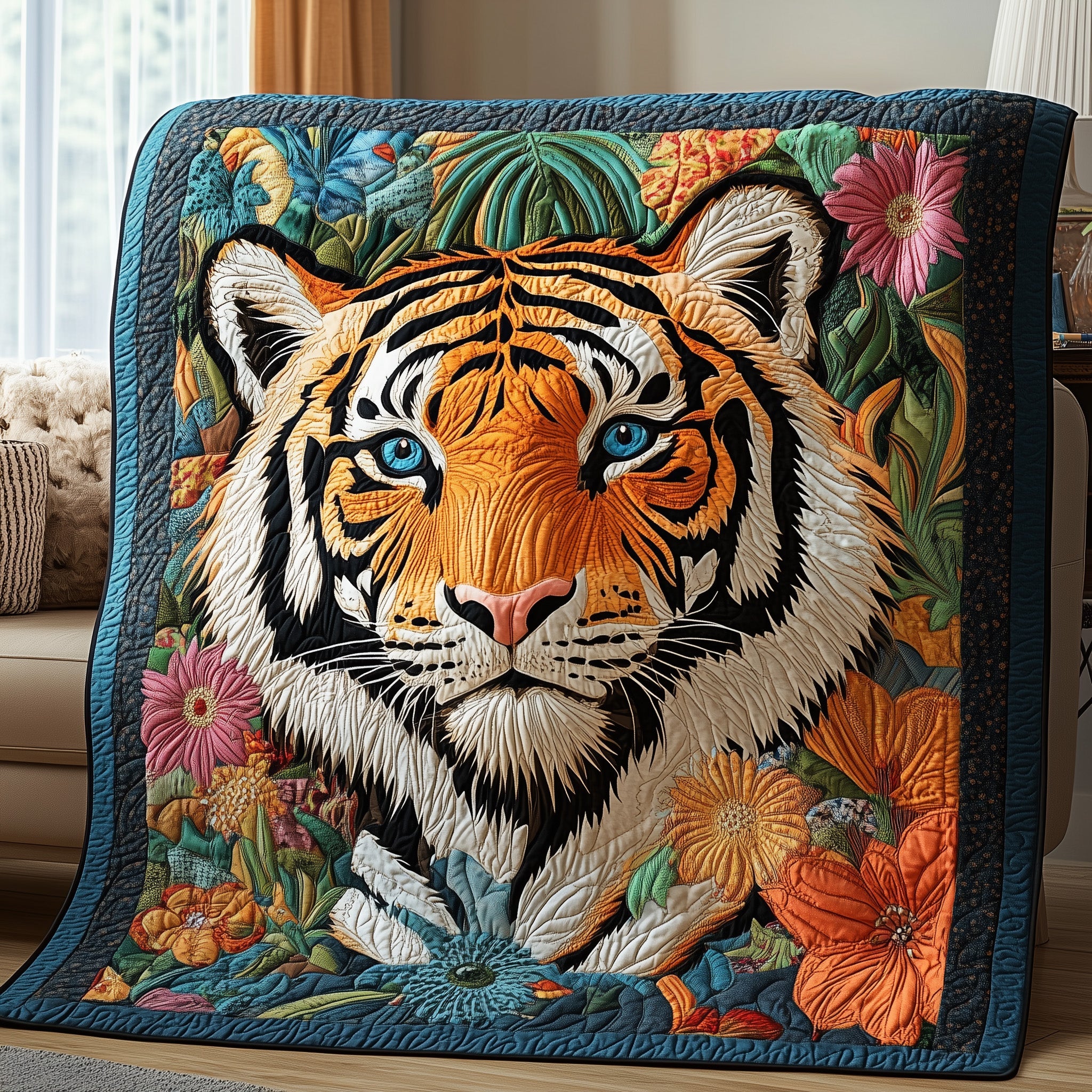 Tiger Quilted Blanket Nice Throw BlanketTop 10 Christmas Gifts For Women