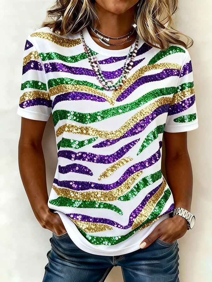 Tiger Stripe Mardi Gras Shirt Mardi Gras Shirts For Women Holiday Apparel Gifts Tiger Stripe Mardi Gras Shirt Mardi Gras Shirts For Women Holiday Apparel Gifts