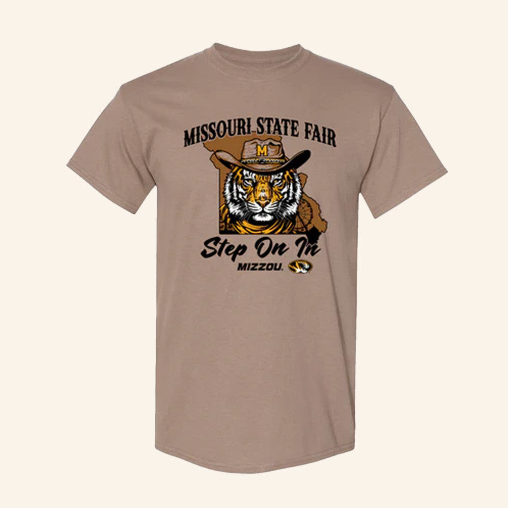 Tiger Team Mizzou Tigers Missouri State Fair 2025 Step On In Cowboy Hat Tiger State Of Missouri Shirt Him Gifts Tiger Team Mizzou Tigers Missouri State Fair 2025 Step On In Cowboy Hat Tiger State Of Missouri Shirt Him Gifts