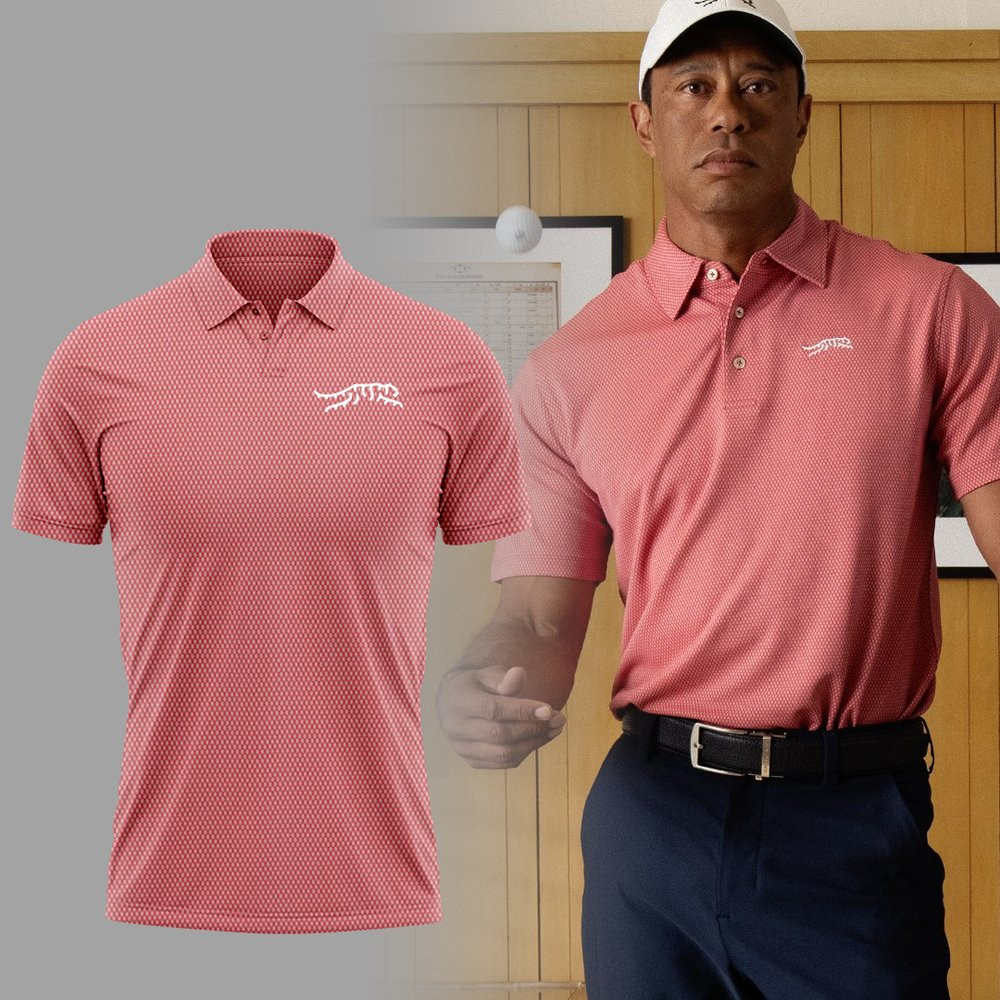 Tiger Woods Golf Polo Shirt Sun Day Red Merch Best Gift For Golfer