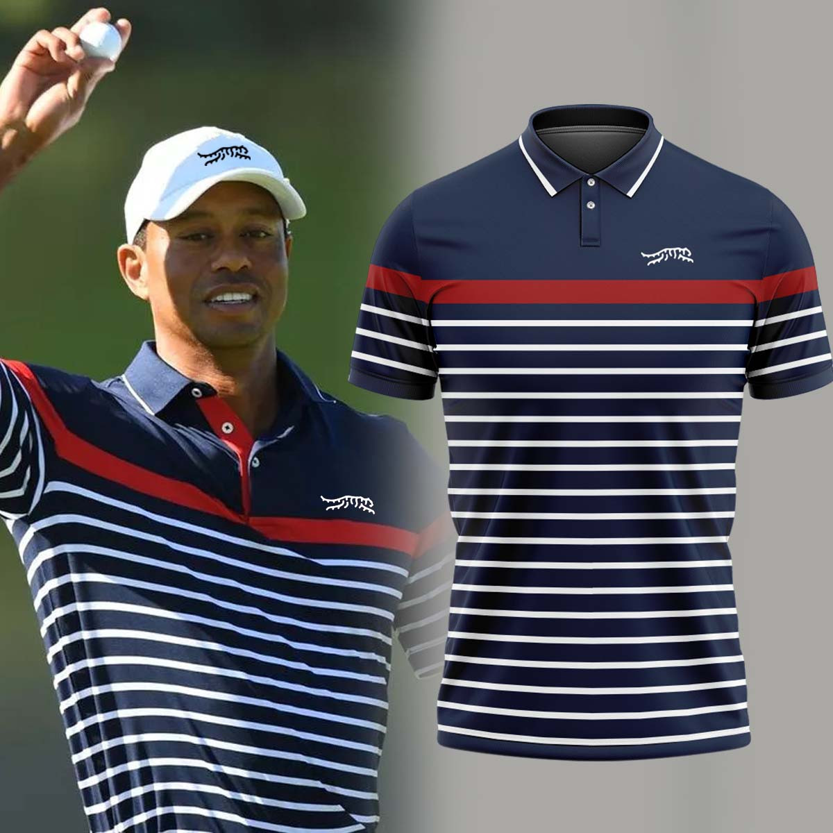 Tiger Woods x Sun Day Red Polo Shirt 2025 Gifts For Men Golfers