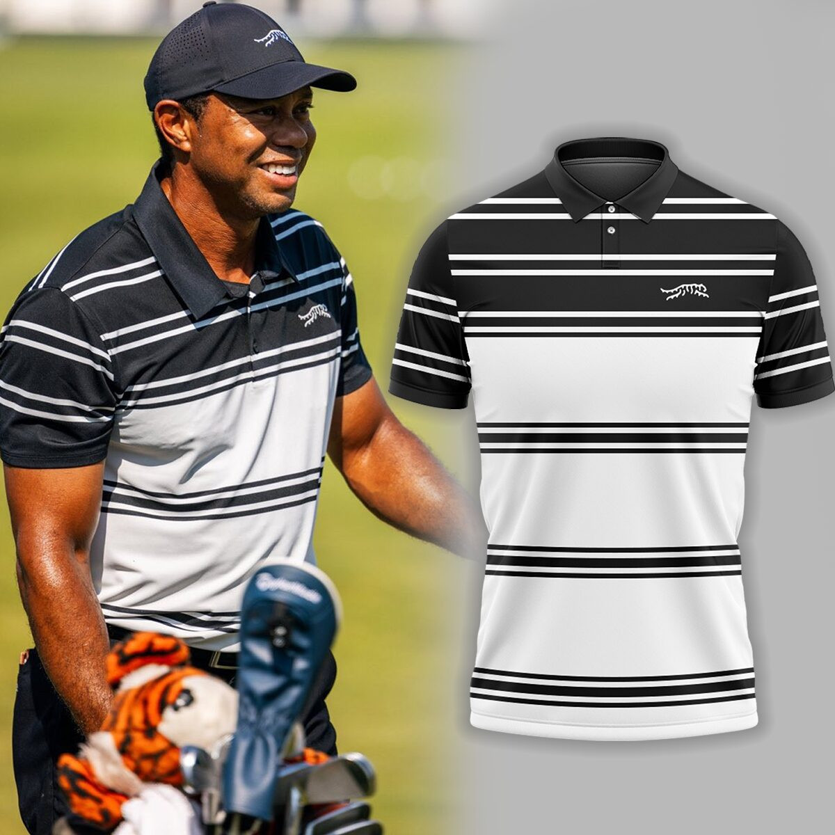 Tiger Woods x Sun Day Red Polo Shirt For Men 2025 Top Gifts For Golfers