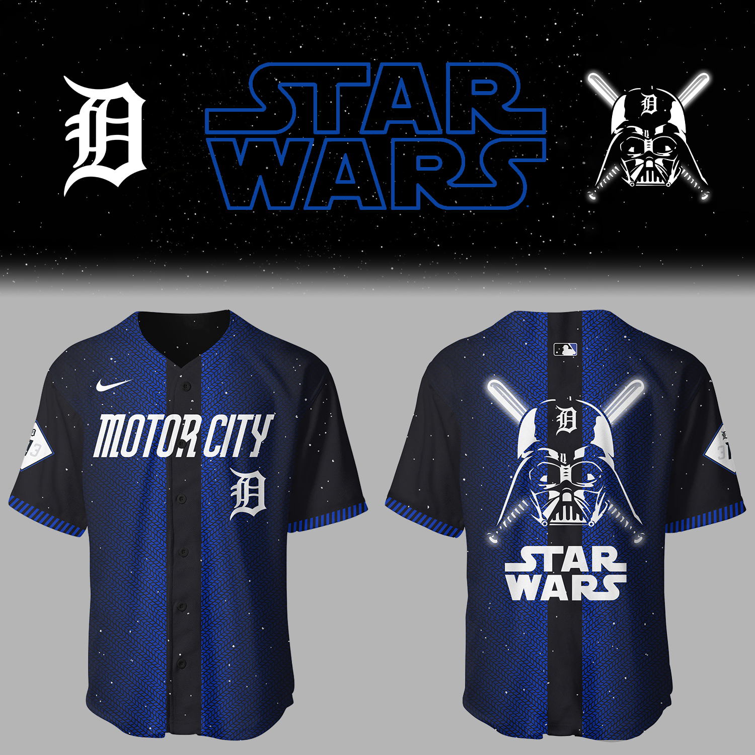 Tigers Baseball Tigers x Star Wars 2025 City Connect Jersey Gift For Baseball Lover