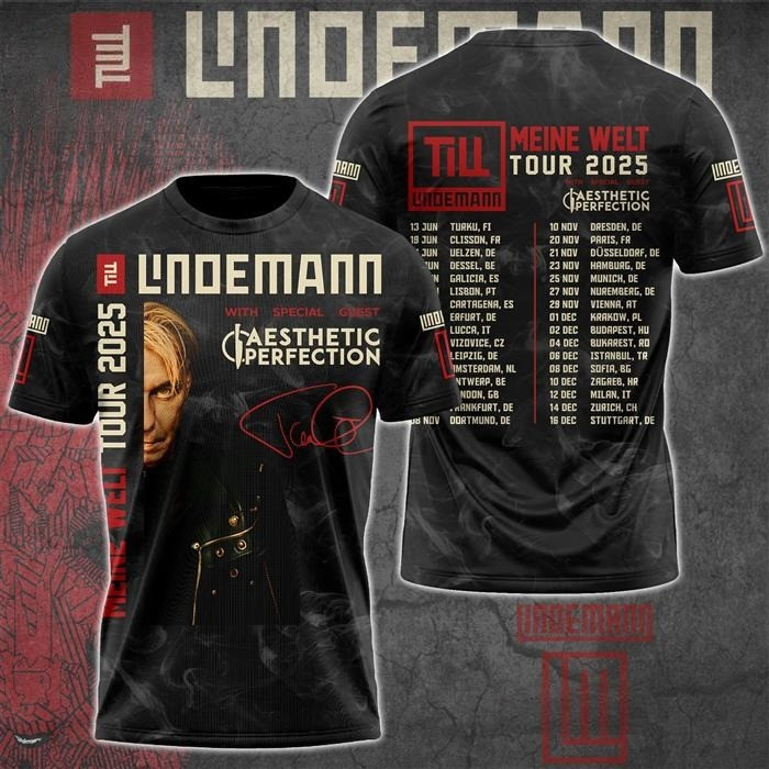 Till Lindemann Meine Welt Tour 2025 Shirt Music Lover Gift Ideas For Him