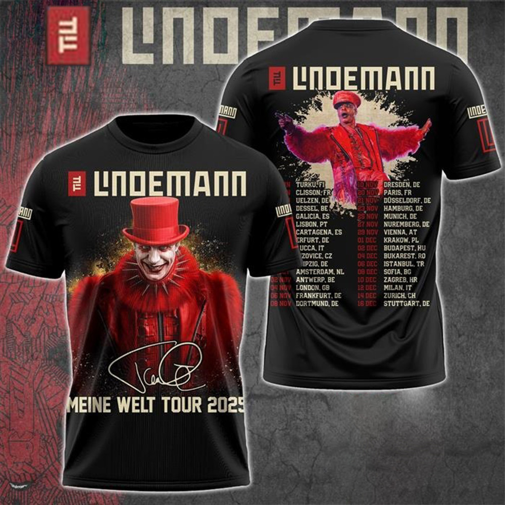 Till Lindemann Meine Welt Tour 2025 T-Shirt Best Gifts For Fan