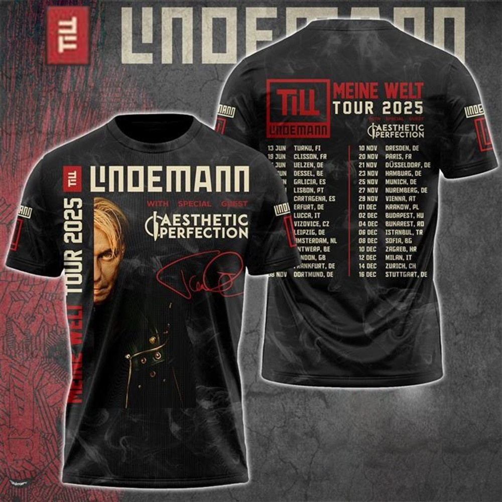 Till Lindemann Meine Welt Tour 2025 T-Shirt Best Gifts For Fans