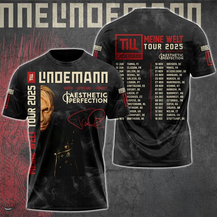 Till Lindemann Meine Welt Tour 2025 T-Shirt Unique Gift For Fans