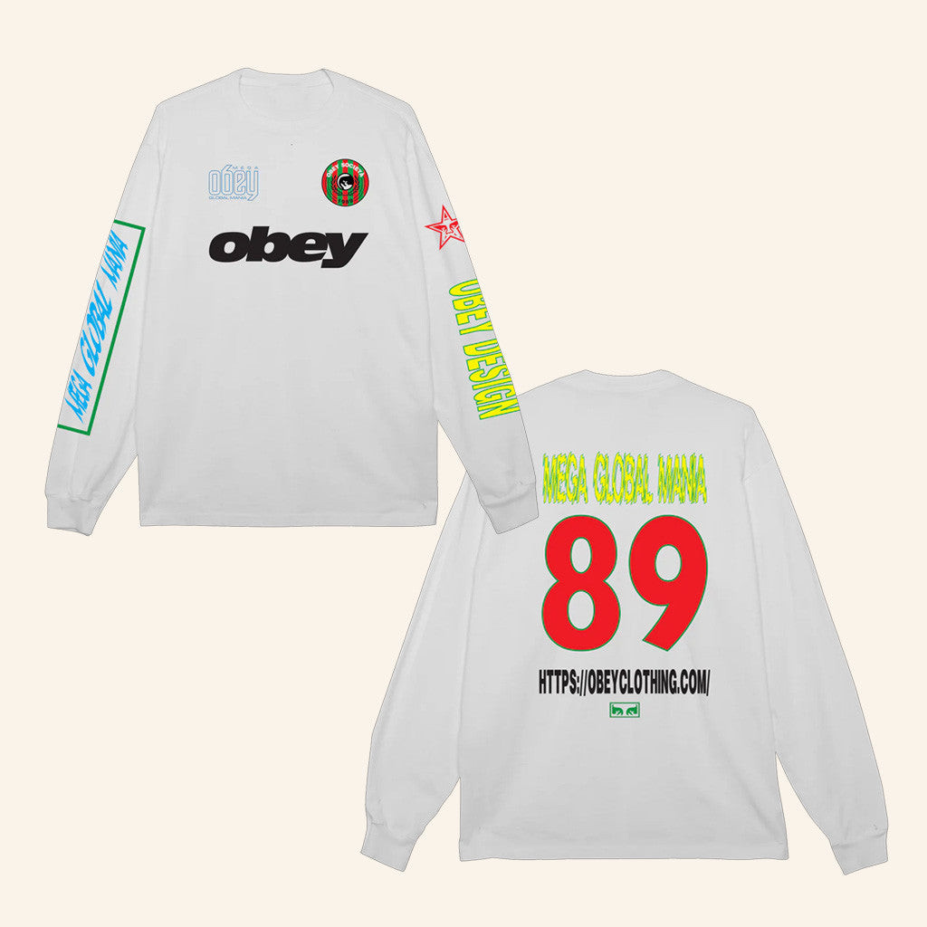 Tillys Merch Obey Mega Global Mana Mens Long Sleeve T-Shirt Gifts For Him Tillys Merch Obey Mega Global Mana Mens Long Sleeve T-Shirt Gifts For Him