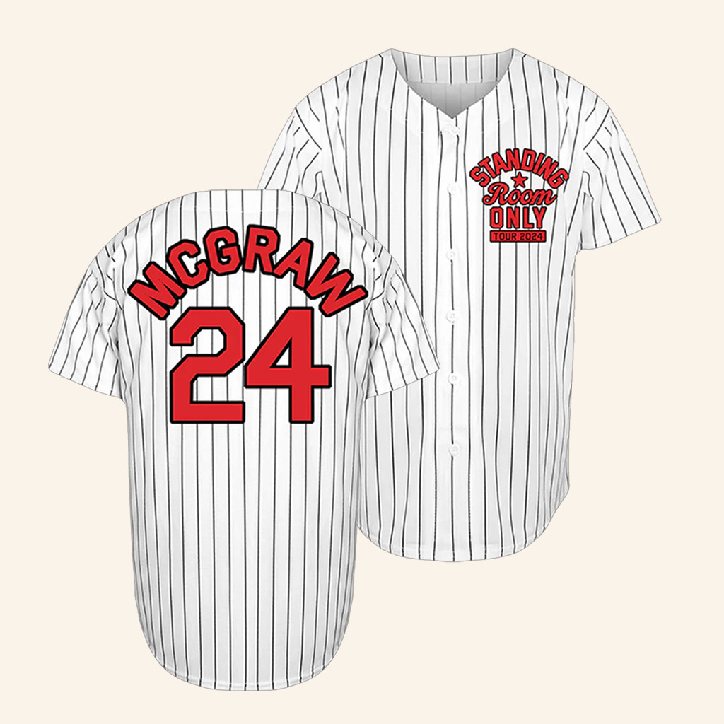 Tim Mcgraw Merch Standing Room Only Tour 2024 Baseball Jersey Gifts For Music Lovers Tim Mcgraw Merch Standing Room Only Tour 2024 Baseball Jersey Gifts For Music Lovers