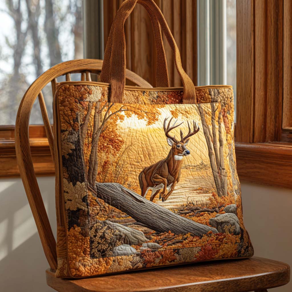 Timber Dream Quilted Tote Bag Forest Themed Gifts