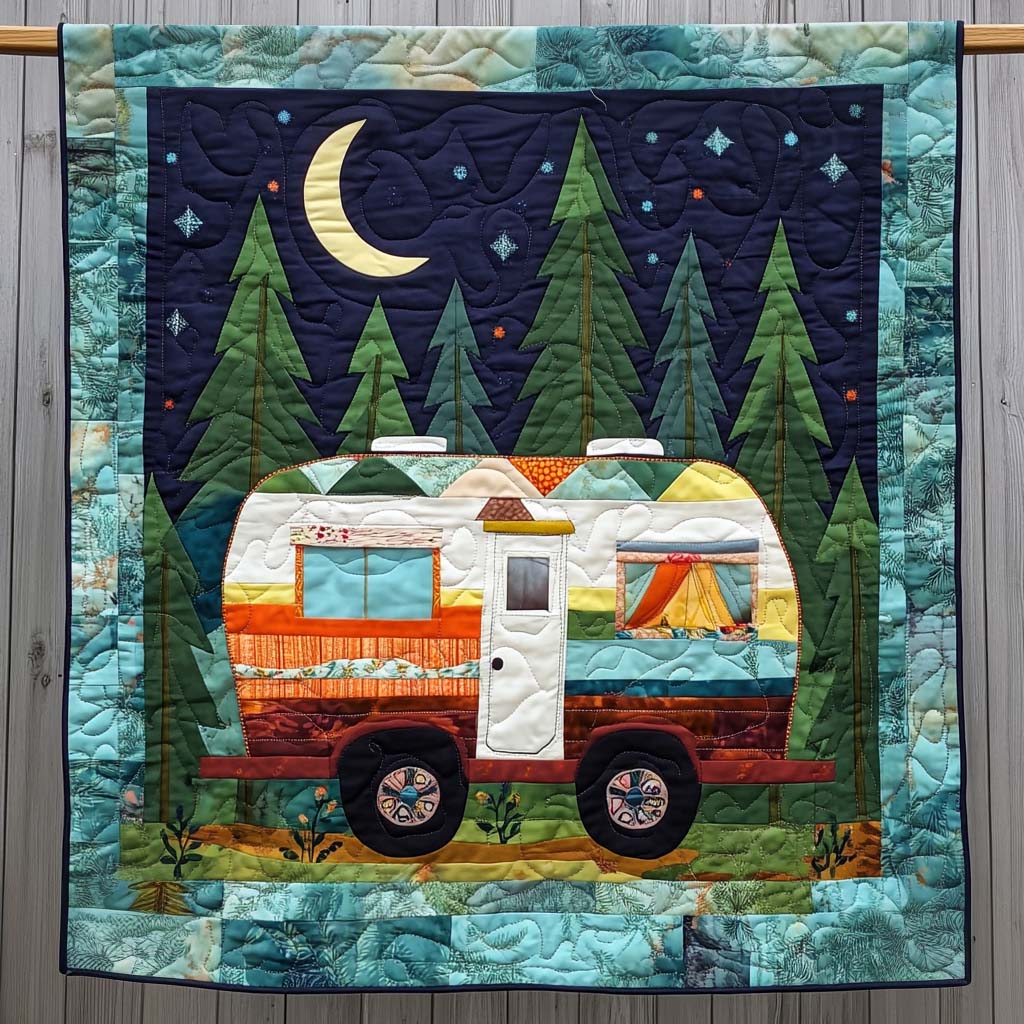 Timber Trails Quilted Blanket Gift For Camper
