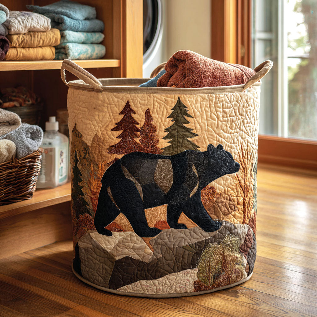 Timber Walk Quilted Laundry Basket Perfect Housewarming Gift with Quilted Laundry Basket