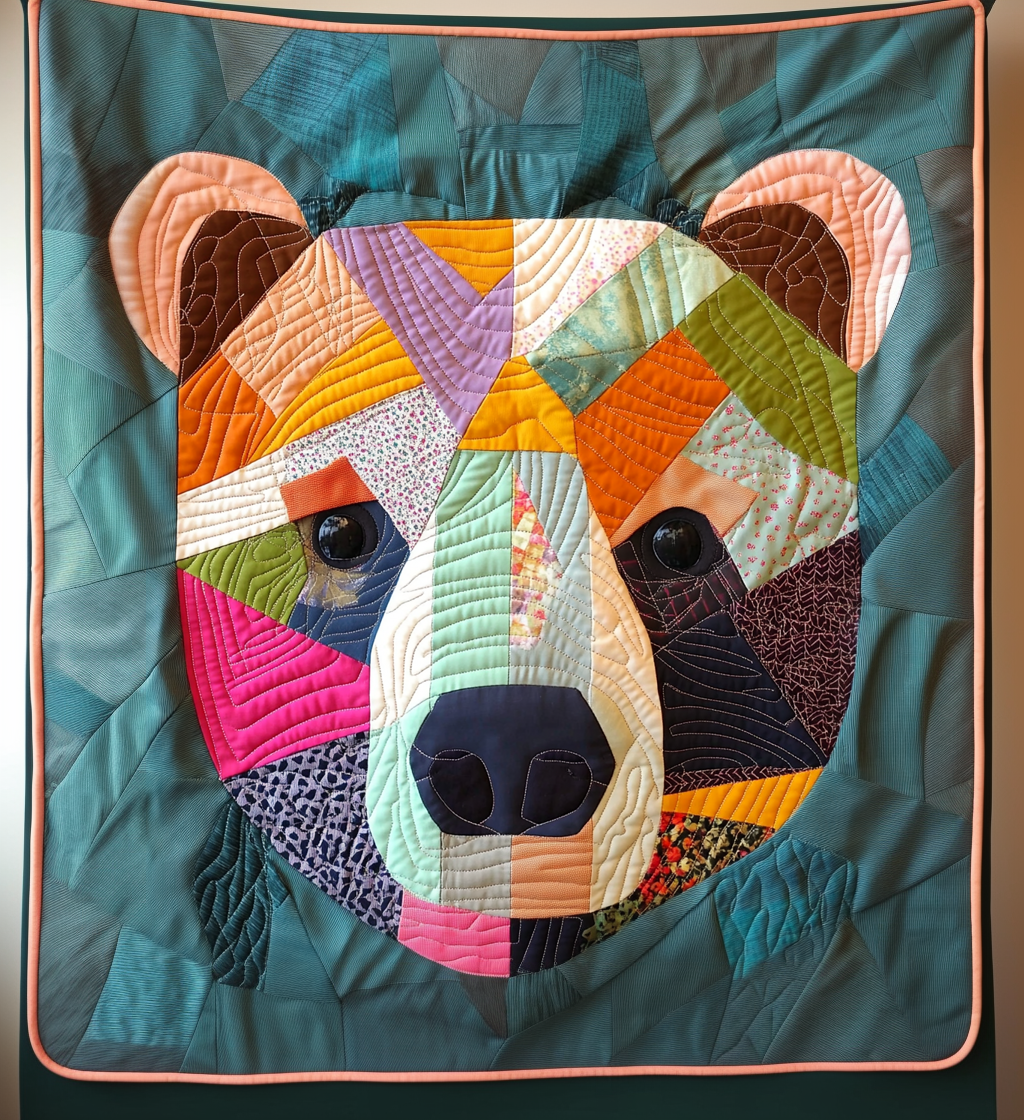 Timberland Bear Quilted Blanket Native American Gifts