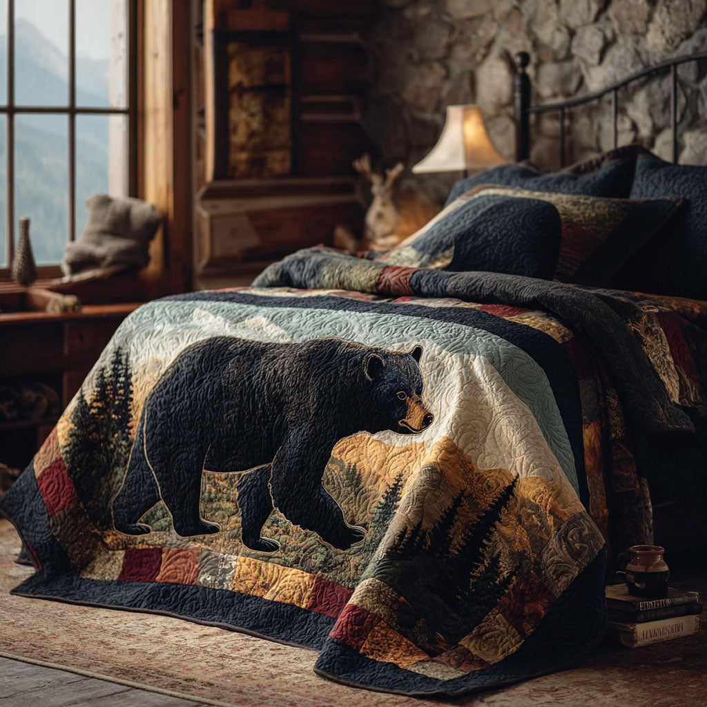 Timberland Shadows Quilted Bedding Set Holiday Duvet Cover Set Mother And Son Christmas Gifts