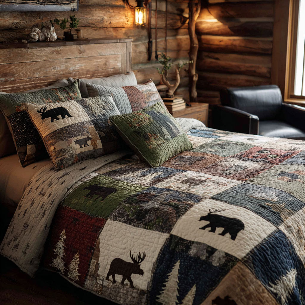 Timberland Trek Quilted Bedding Set Bedroom Decor Ideas Best Gifts For Wildlife Lovers