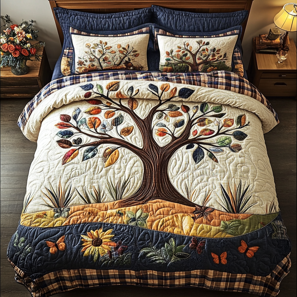 Timberline Dreams Quilted Bedding Set Bed Decorations Tree Of Life Merchandise