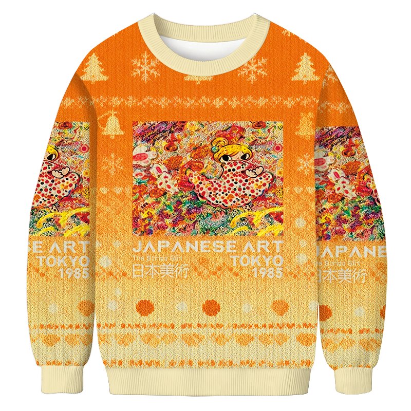 Time In The Flower Field Christmas Ugly Sweatshirt Christmas Party Novelty Sweater Gift Ideas