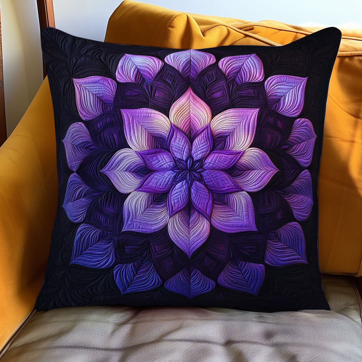 Timeless Flower Quilt Pillow Case Beautiful Pillow Gift for Every Bedroom