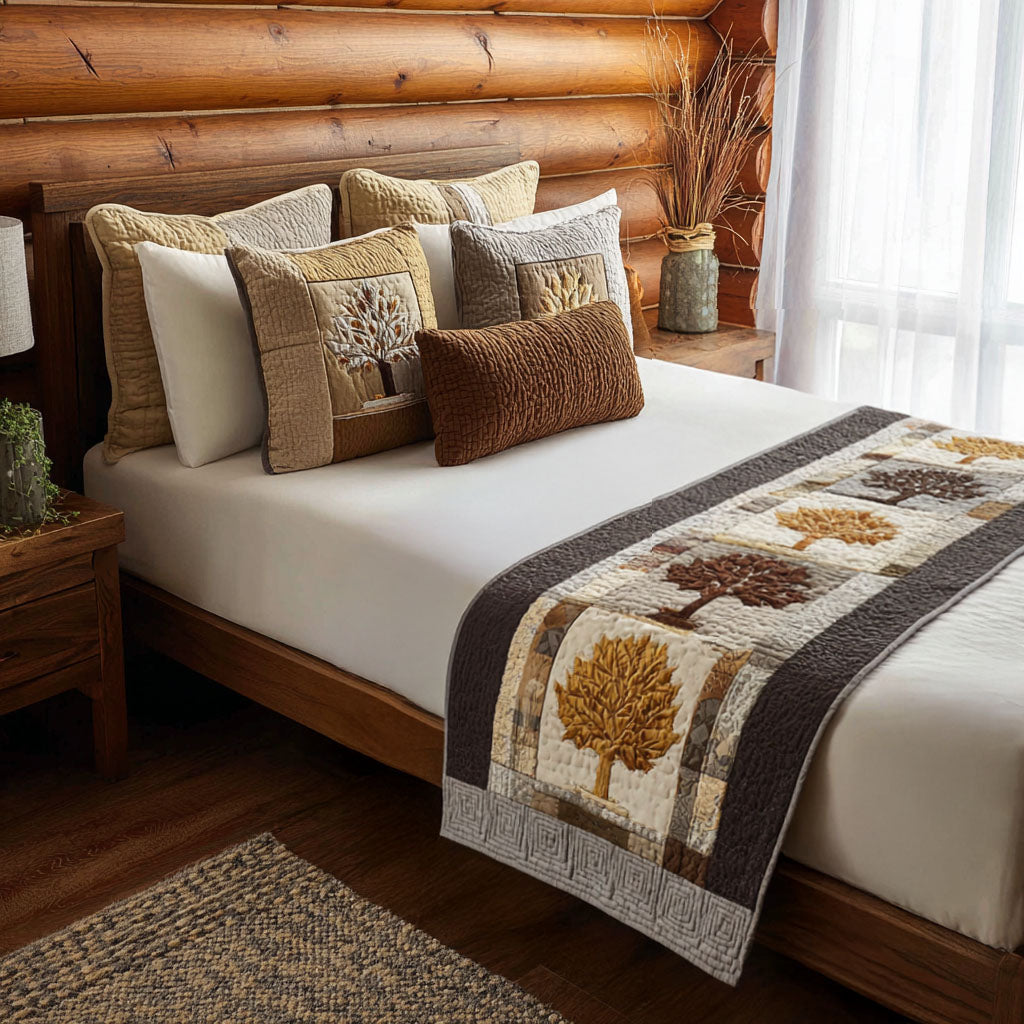 Timeless Grove Quilted Bed Runner Bedroom Decor Ideas Tree Of Life Gifts For Him
