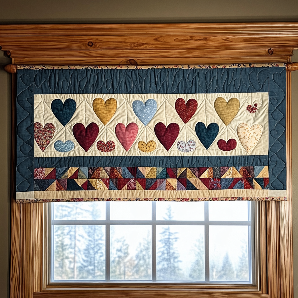 Timeless Patchwork Quilted Valance Country Curtains Valances Gifts For Mom From Daughter