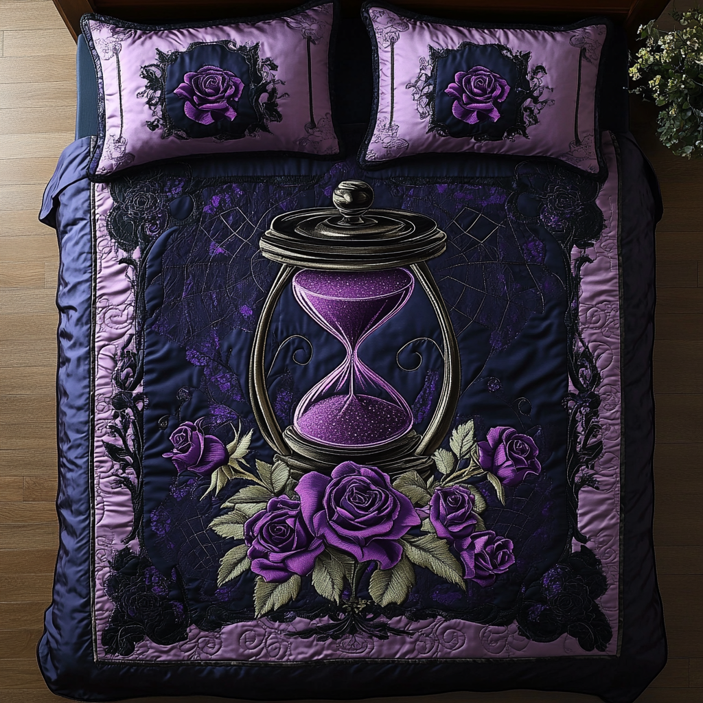 Timeless Rose Quilted Bedding Set Unique Bed Sheet Set Top Christmas Gifts 2025