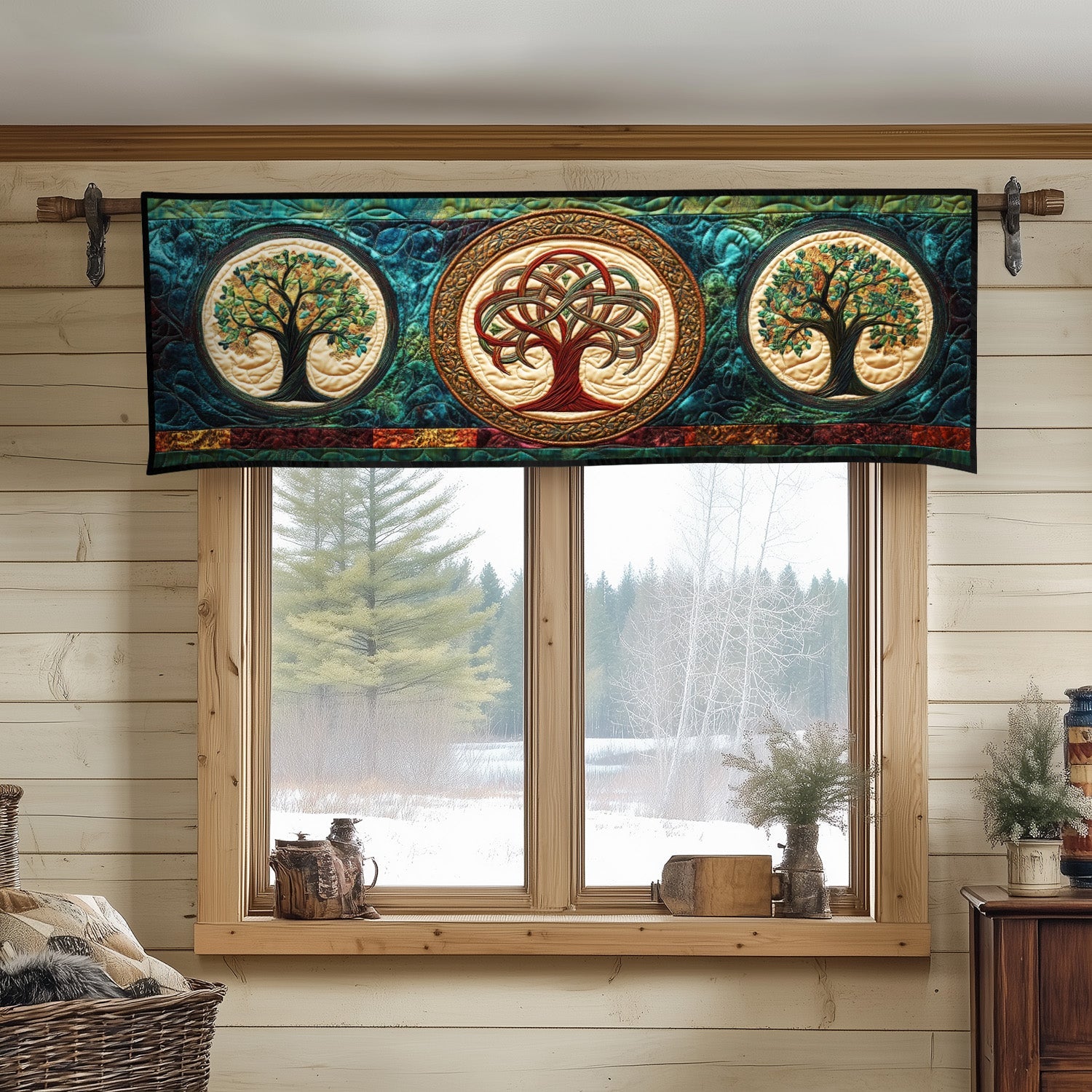 Timeless Strength Quilted Valance Outdoor Entryway Decor Tree Of Life Gifts For Grangarents