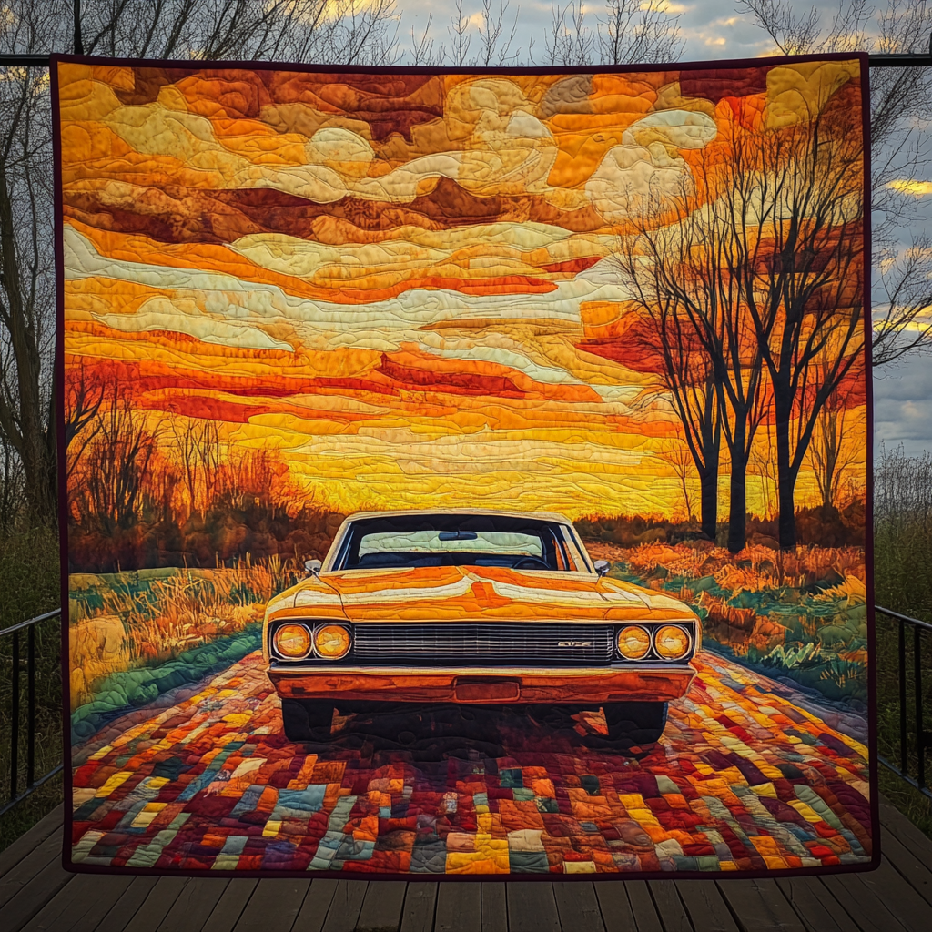 Timeless Tarmac Quilted Blanket Unique Gifts For Car Lover