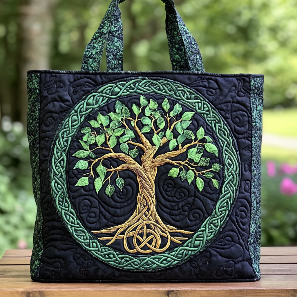 Timeless Tree Quilted Tote Bag Tree Of Life Gifts For Mom