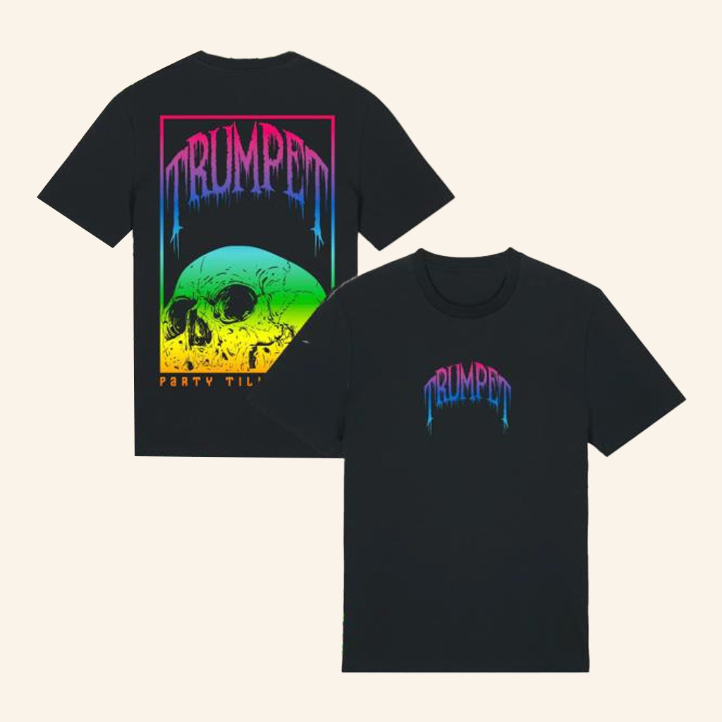 Timmy Trumpet Merch Color Skull T-Shirt Party Till We Die Shirt Gifts For Man Timmy Trumpet Merch Color Skull T-Shirt Party Till We Die Shirt Gifts For Man