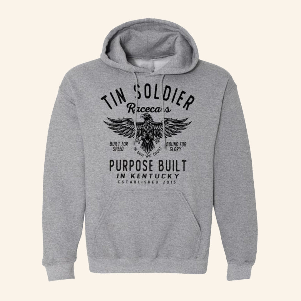 Tin Soldier Racecars Merch Purpose Built Hoodie Grey Gift Ideas For Son Tin Soldier Racecars Merch Purpose Built Hoodie Grey Gift Ideas For Son