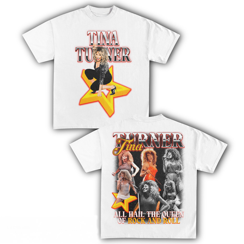 Tina Turner All Hail The Queen Of Rock And Roll Shirt Tina Turner Merch Fans Gifts