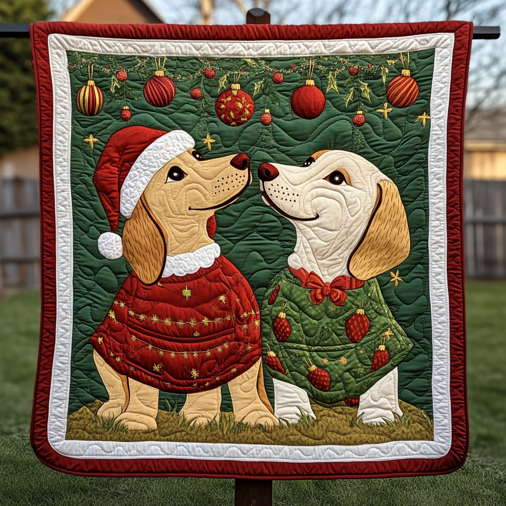 Tinsel And Tails Quilted Blanket Best Gifts For Dog Owners