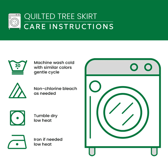 Tinsel and Tidings Christmas Quilted Tree Skirt Modern Tree Skirt Christmas Presents For Wife - Image 3