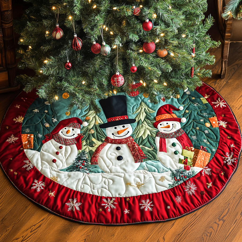 Tinsel And Twinkle Christmas Tree Skirt Warm and Soft Christmas Tree Skirt for Winter