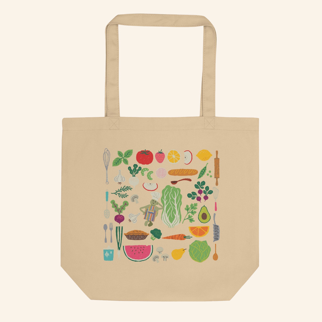 Tiny Chef Merch Fruits And Veggies Tote Bag Good Gifts For Girlfriend Tiny Chef Merch Fruits And Veggies Tote Bag Good Gifts For Girlfriend