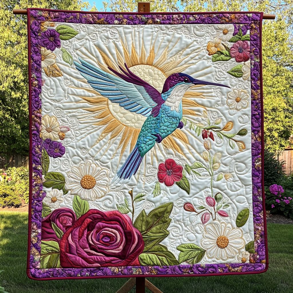 Tiny Jewel Flight Quilted Blanket Gift Ideas For Bird Lovers