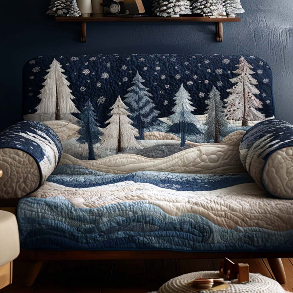 Tiny Miracle Quilted Sofa Cover Sofa Throw Cover Holiday Season Decor Gift for Mother