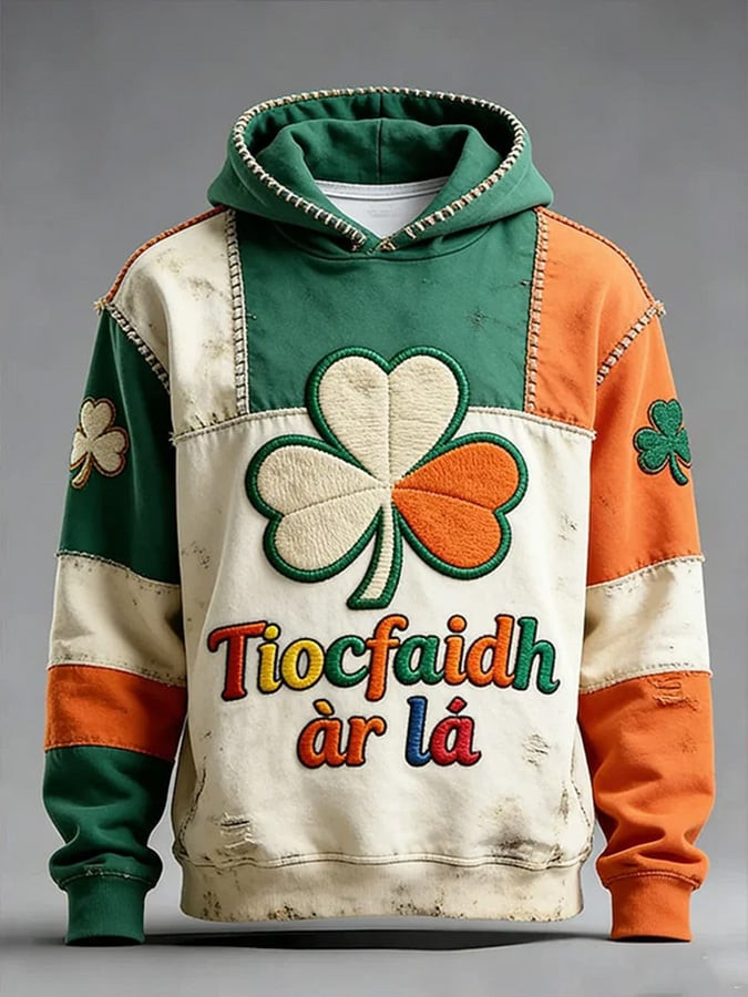 Tiocfaidh Ar La Shamrock Hoodie St Patrick's Day Clothes St Patricks Day Gift Ideas